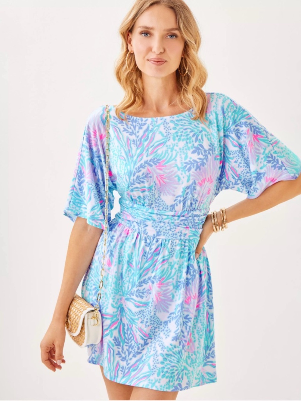 Lilly Pulitzer Parigi Boat Neck Romper multi Via Del Mar